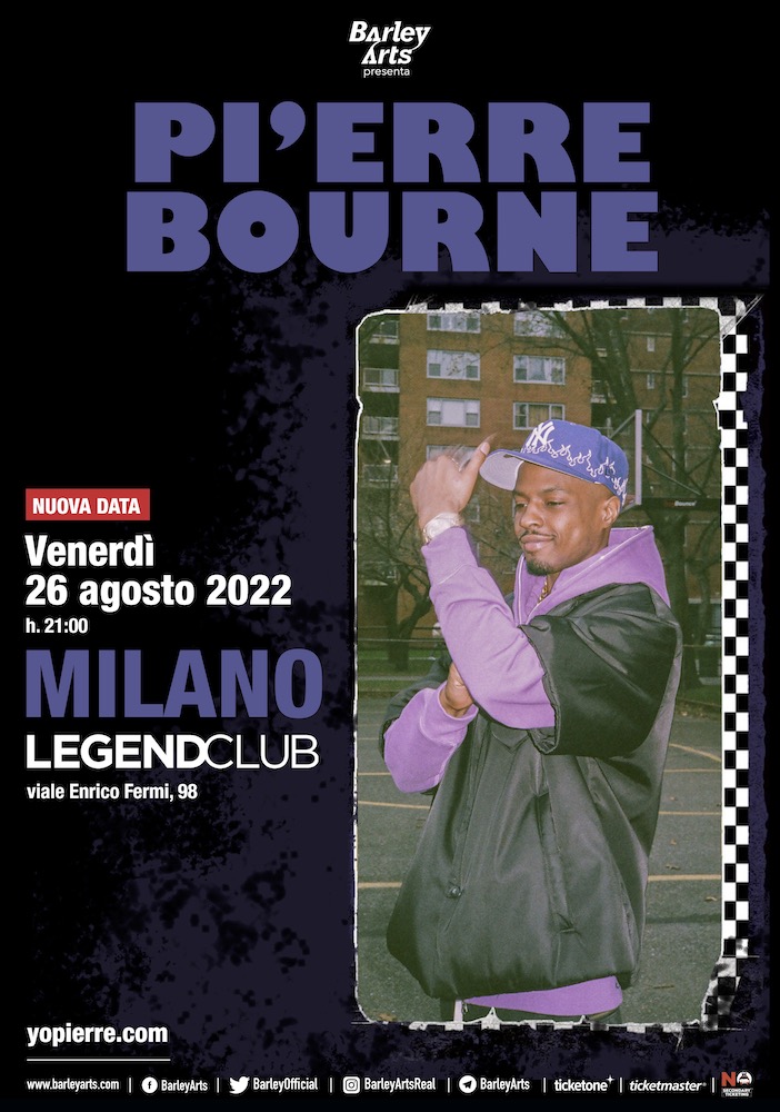 PI’ERRE BOURNE – Milano | NUOVA DATA!!!